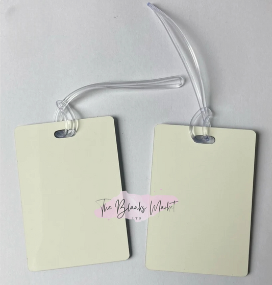 MDF double sided sublimation luggage tag