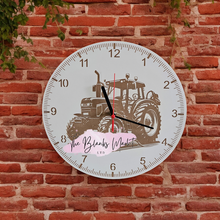 Load image into Gallery viewer, Engraved wooden clock- variety
