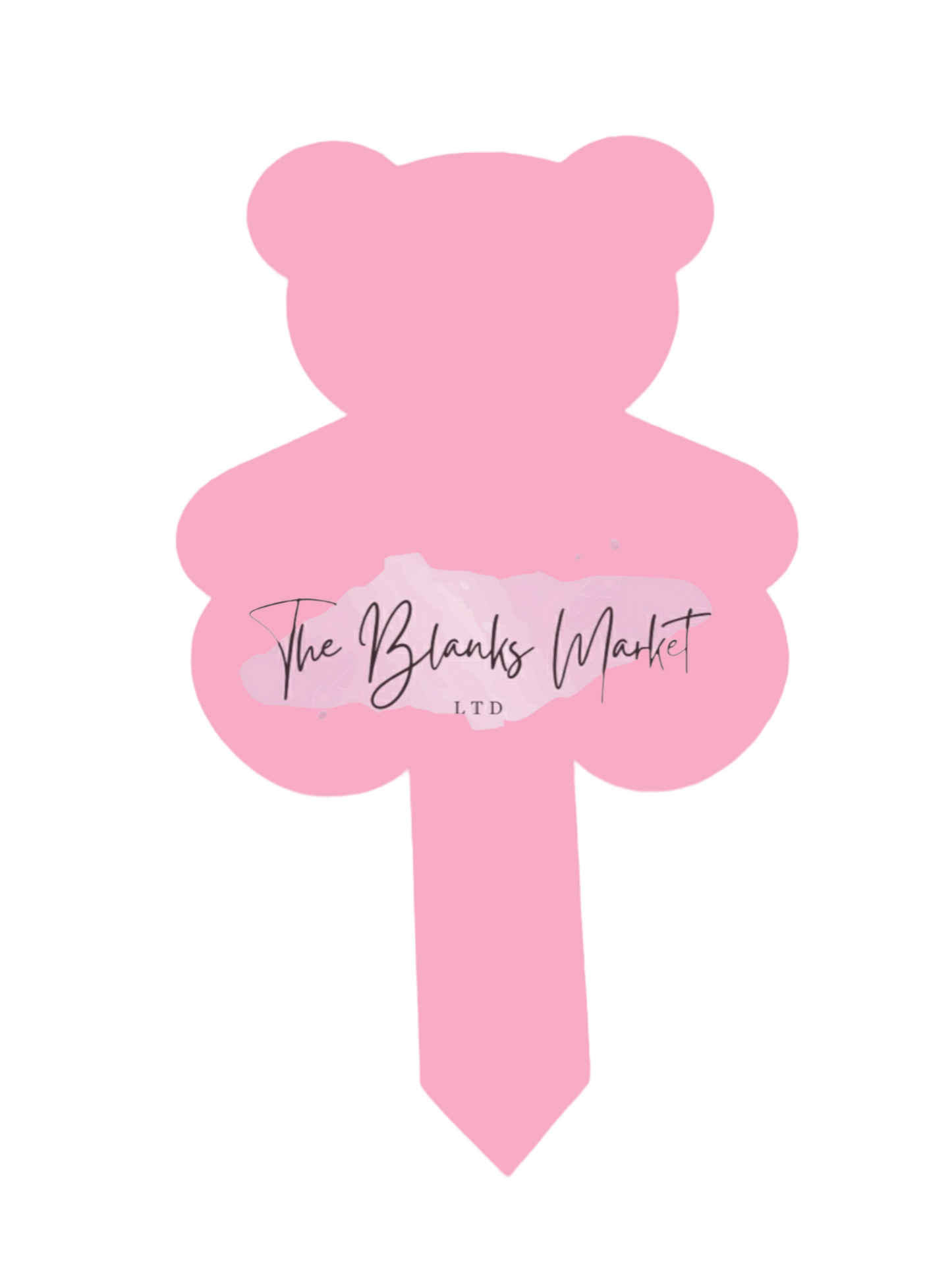 Acrylic Teddy Bear Grave Marker