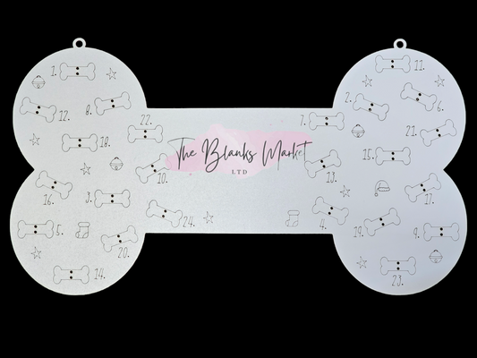 White fronted bone advent calendar