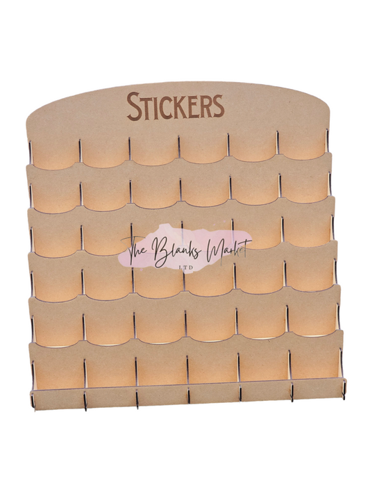 MDF sticker display stand