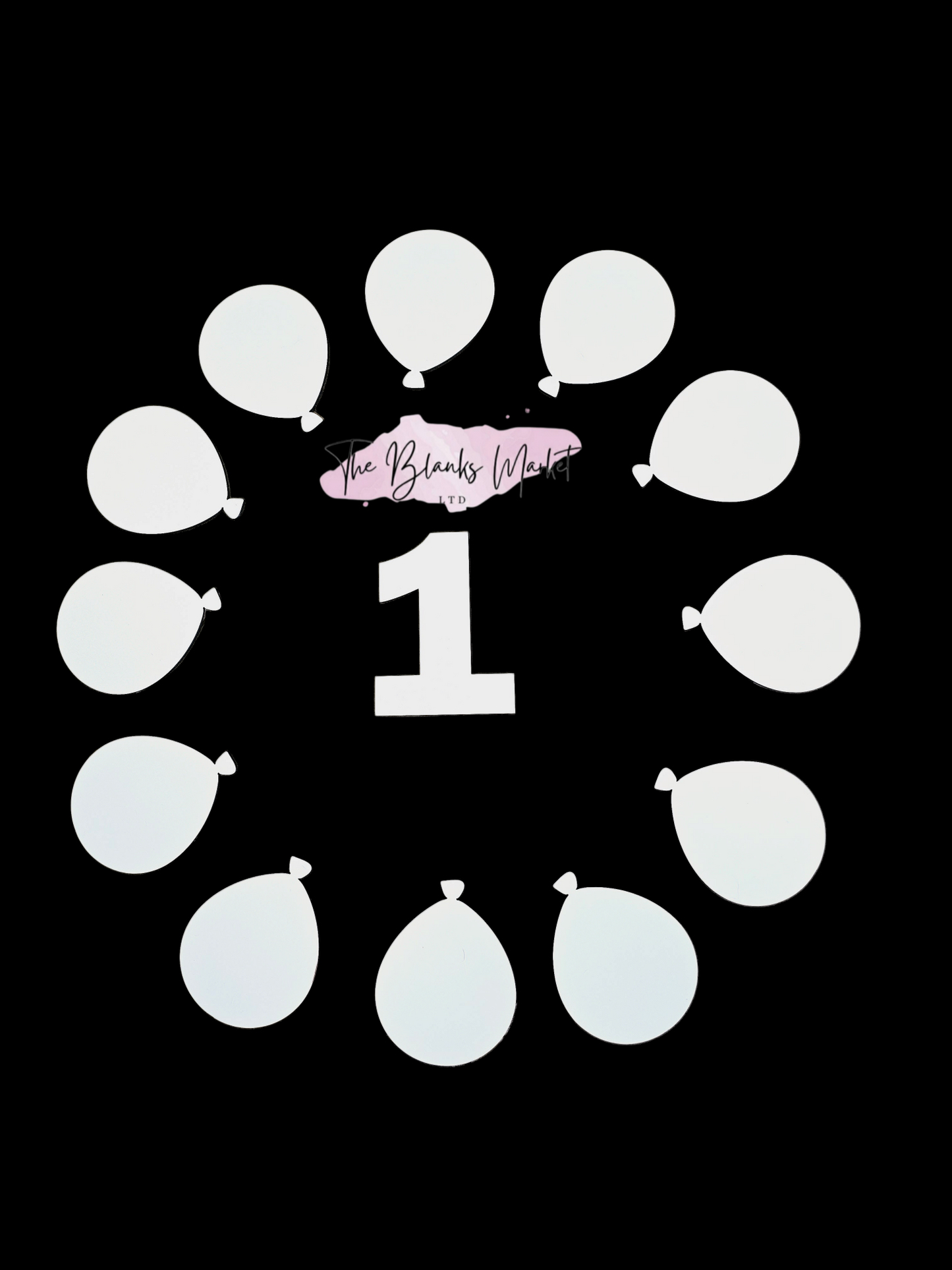 Baby milestone balloon set