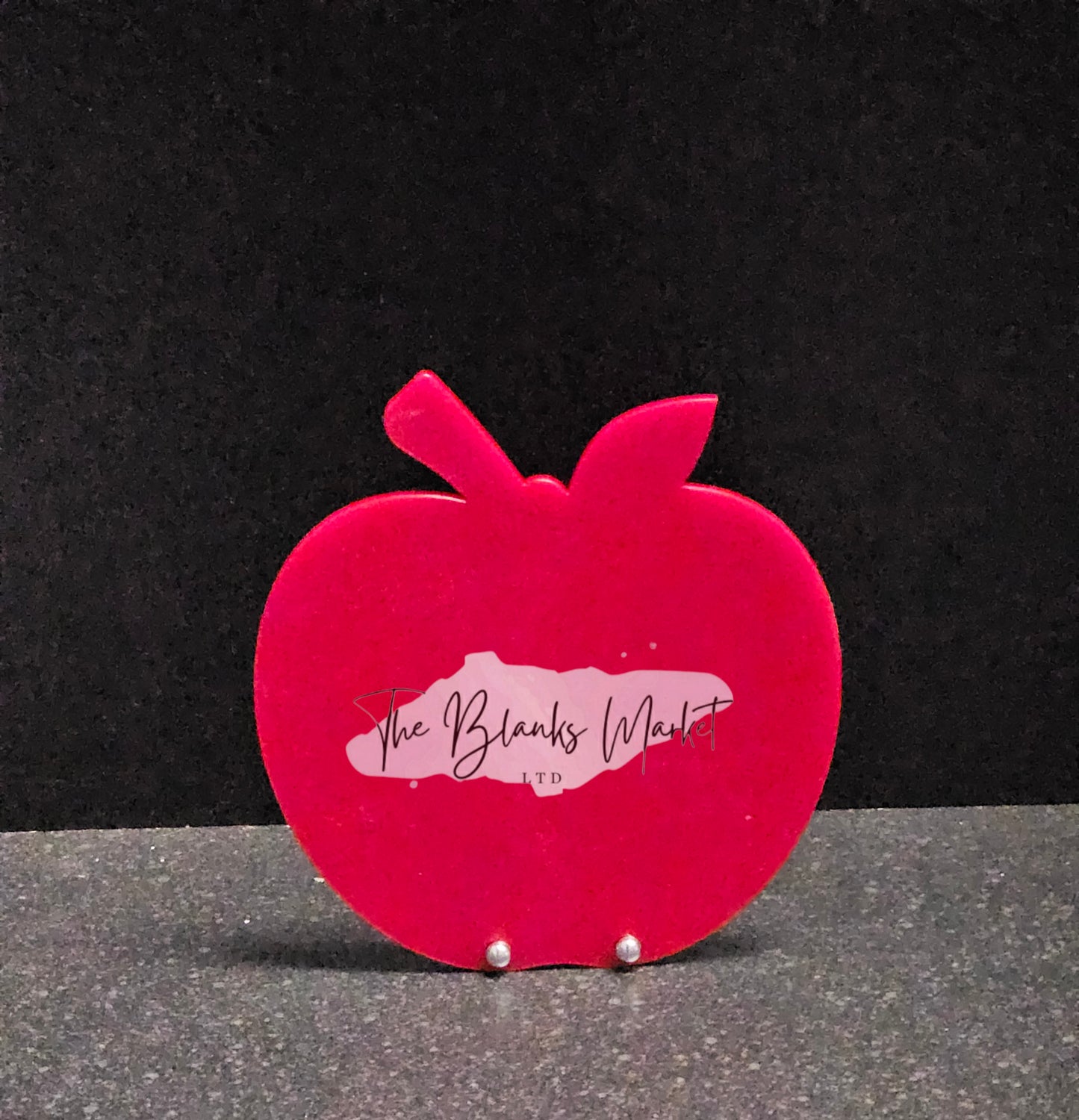 Acrylic apple with Pin stands