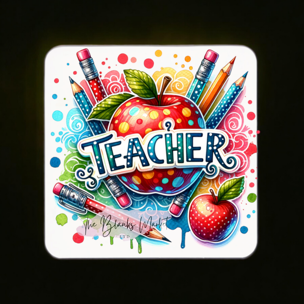 Colourful Teacher sublimation print