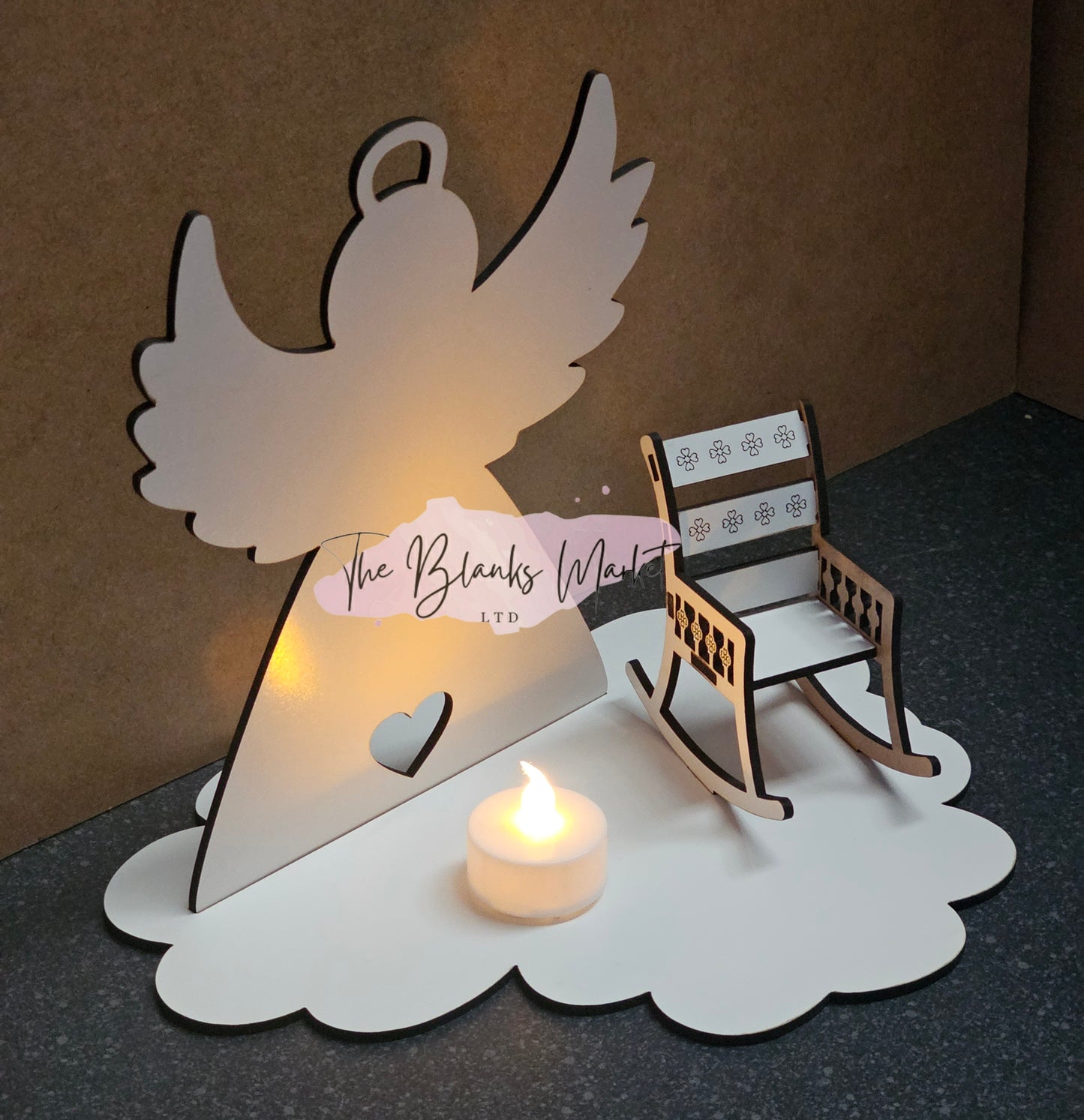 Christmas in Heaven Memorial Candle Holder