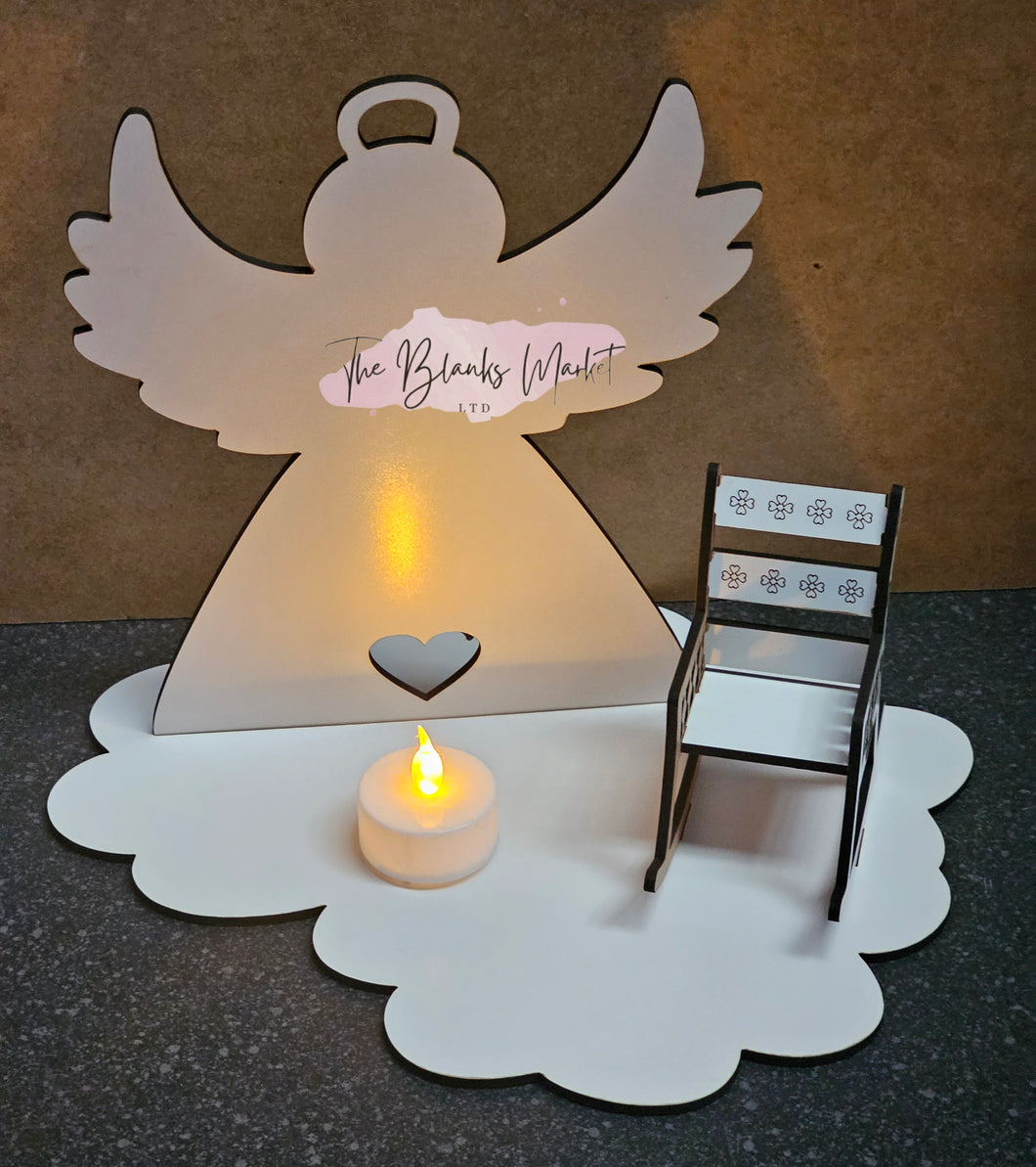 Christmas in Heaven Memorial Candle Holder