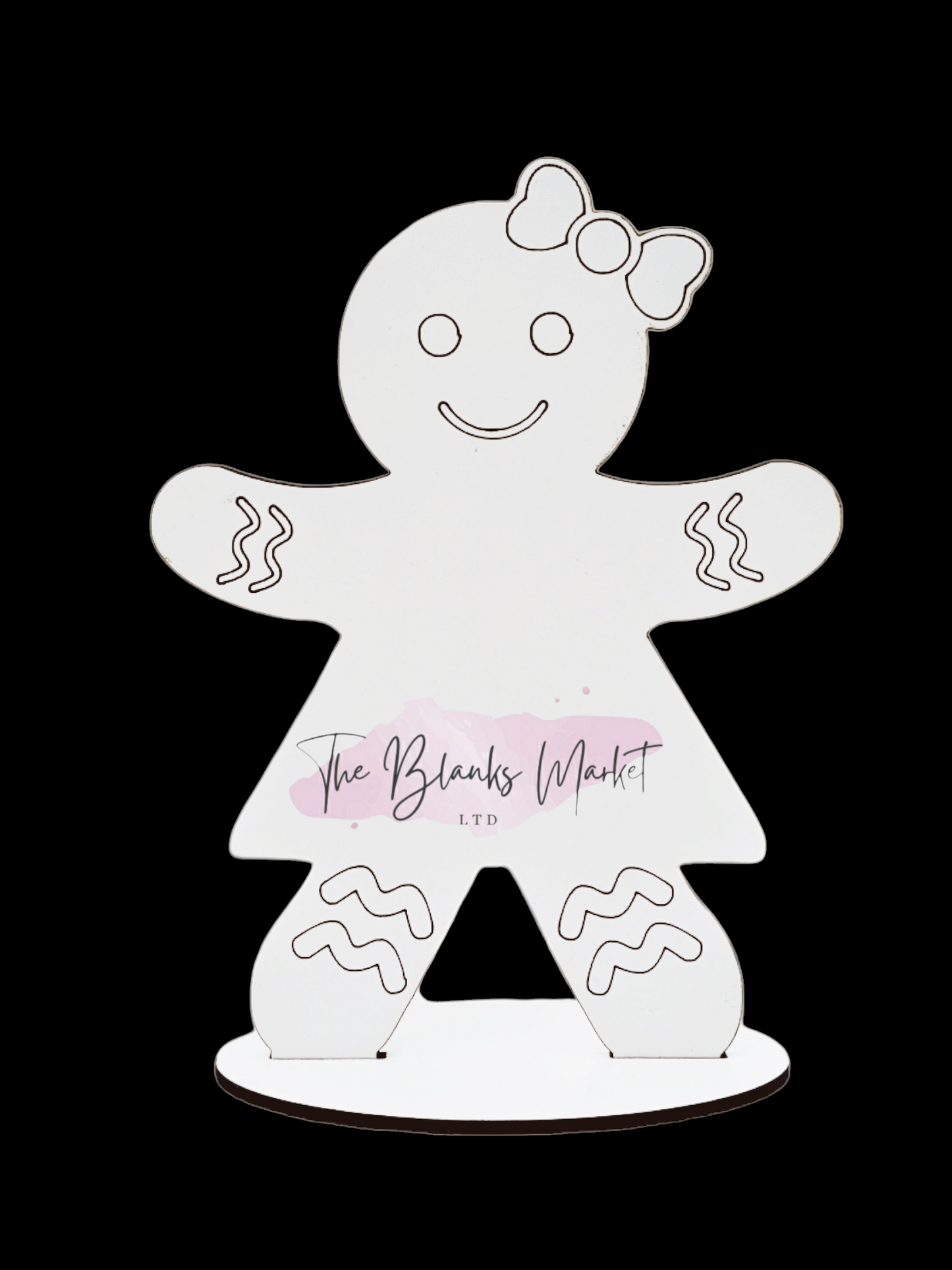 Freestanding gingerbread family