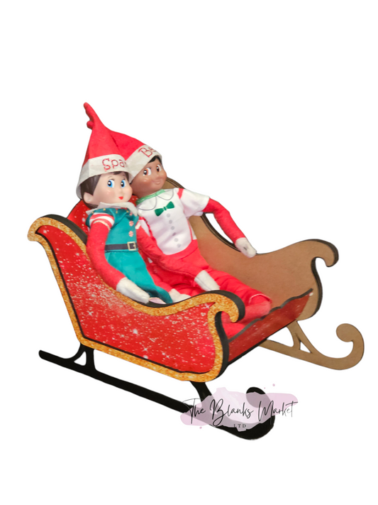 White fronted mdf sleigh