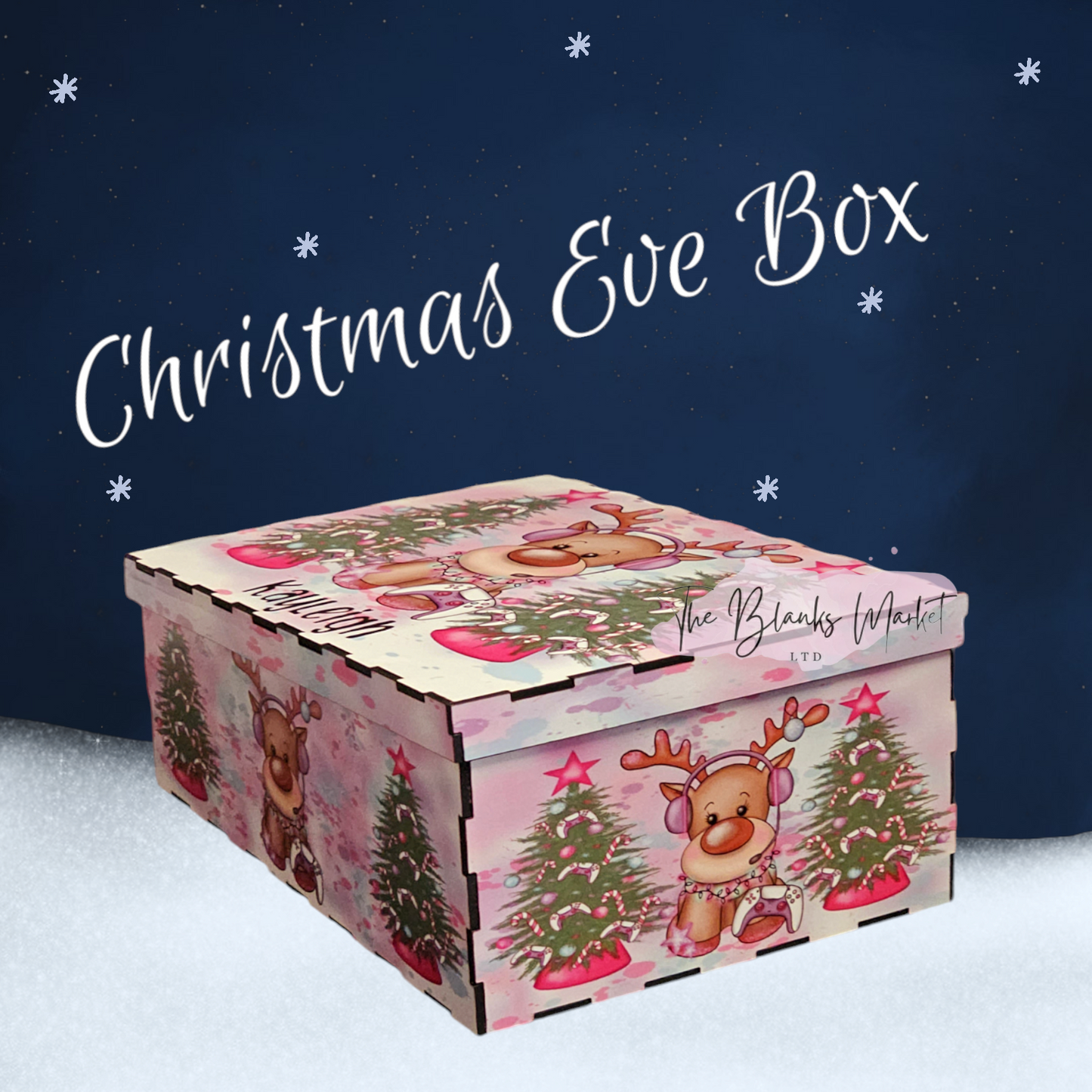 Plain Wooden box with lid