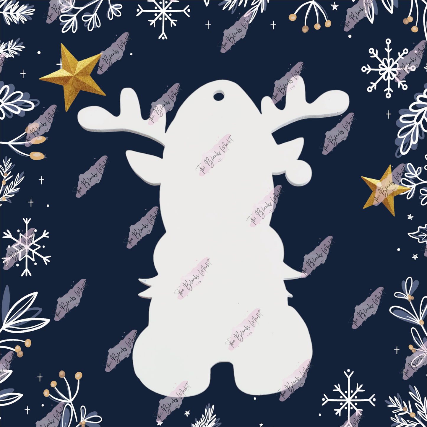 Elf Reindeer Christmas hanging decoration