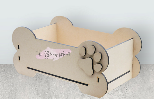 Dog bone 6mm mdf toy box