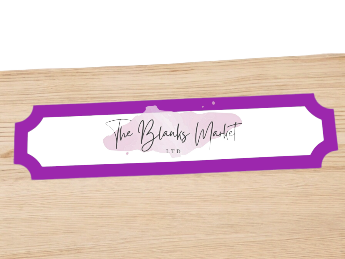 Acrylic sign with trim