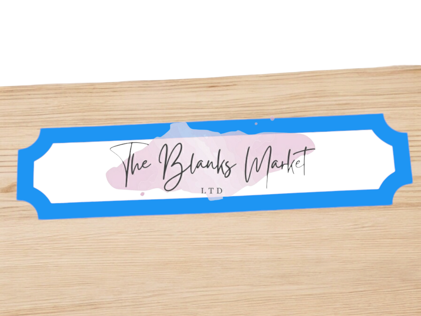 Acrylic sign with trim