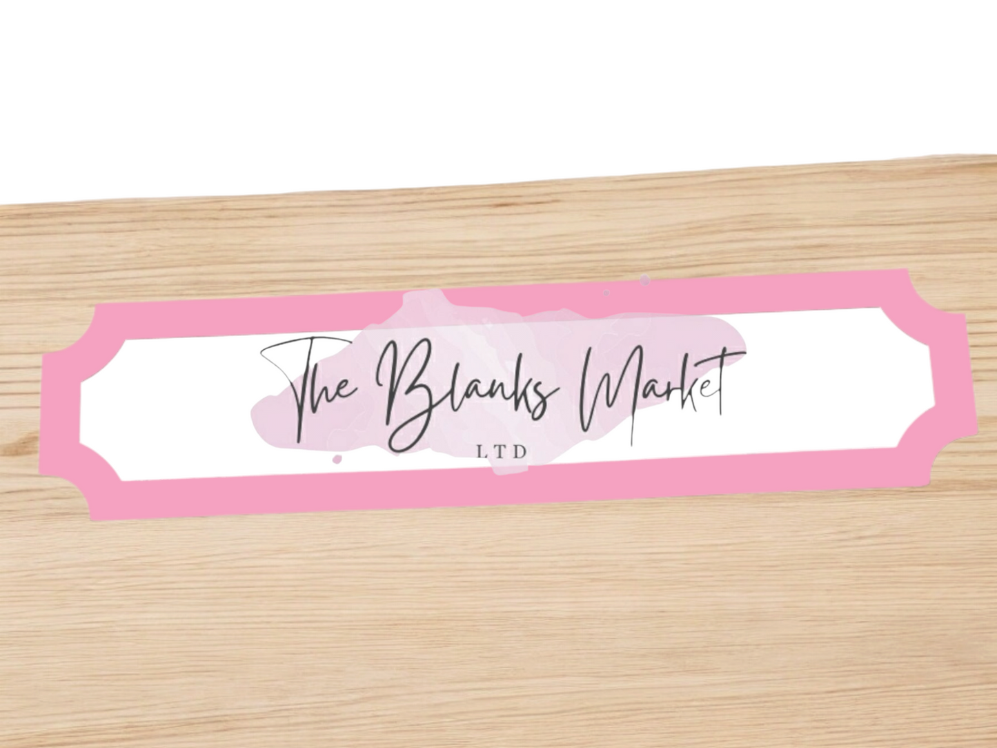 Acrylic sign with trim