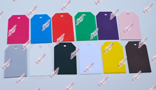 Acrylic gift tag