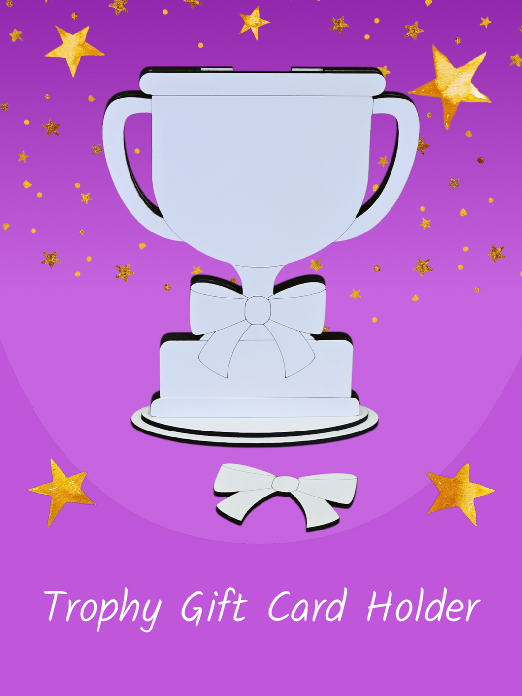 Trophy gift card holder