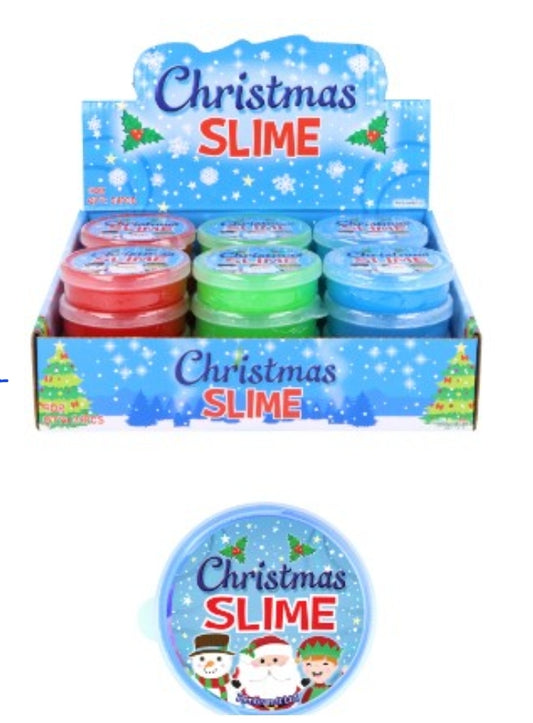 Christmas slime tubs