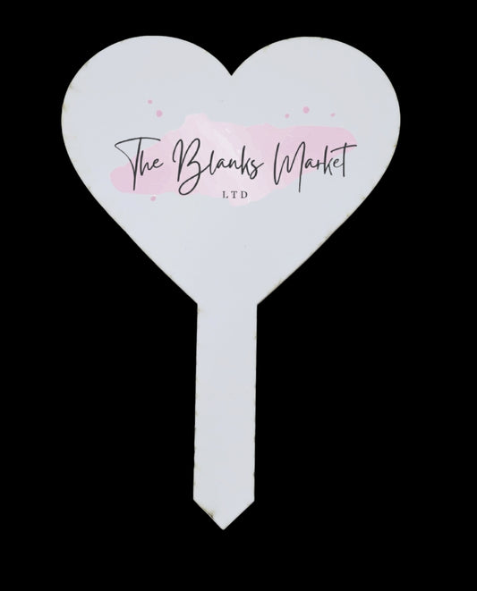 Acrylic heart grave marker