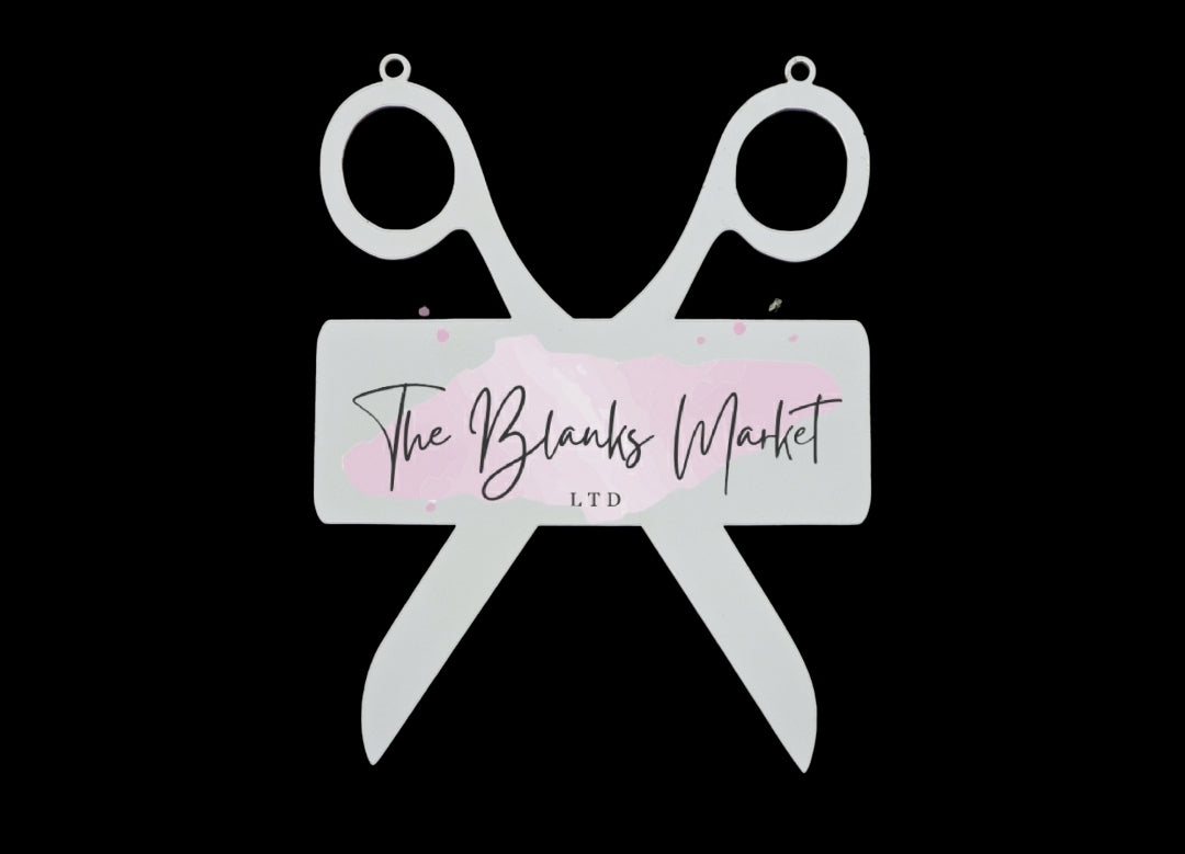 Hanging Scissor wall sign