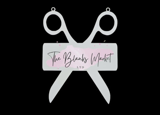 Hanging Scissor wall sign