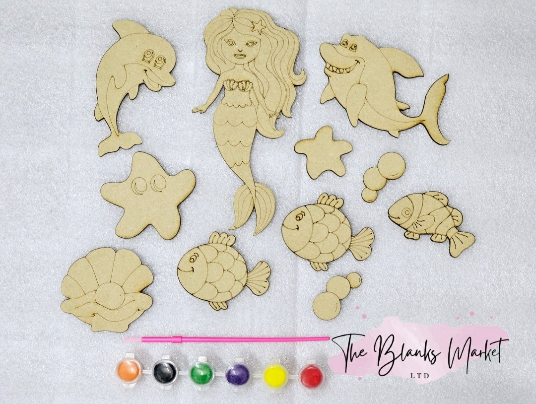 Decorate your own mermaid painting kit