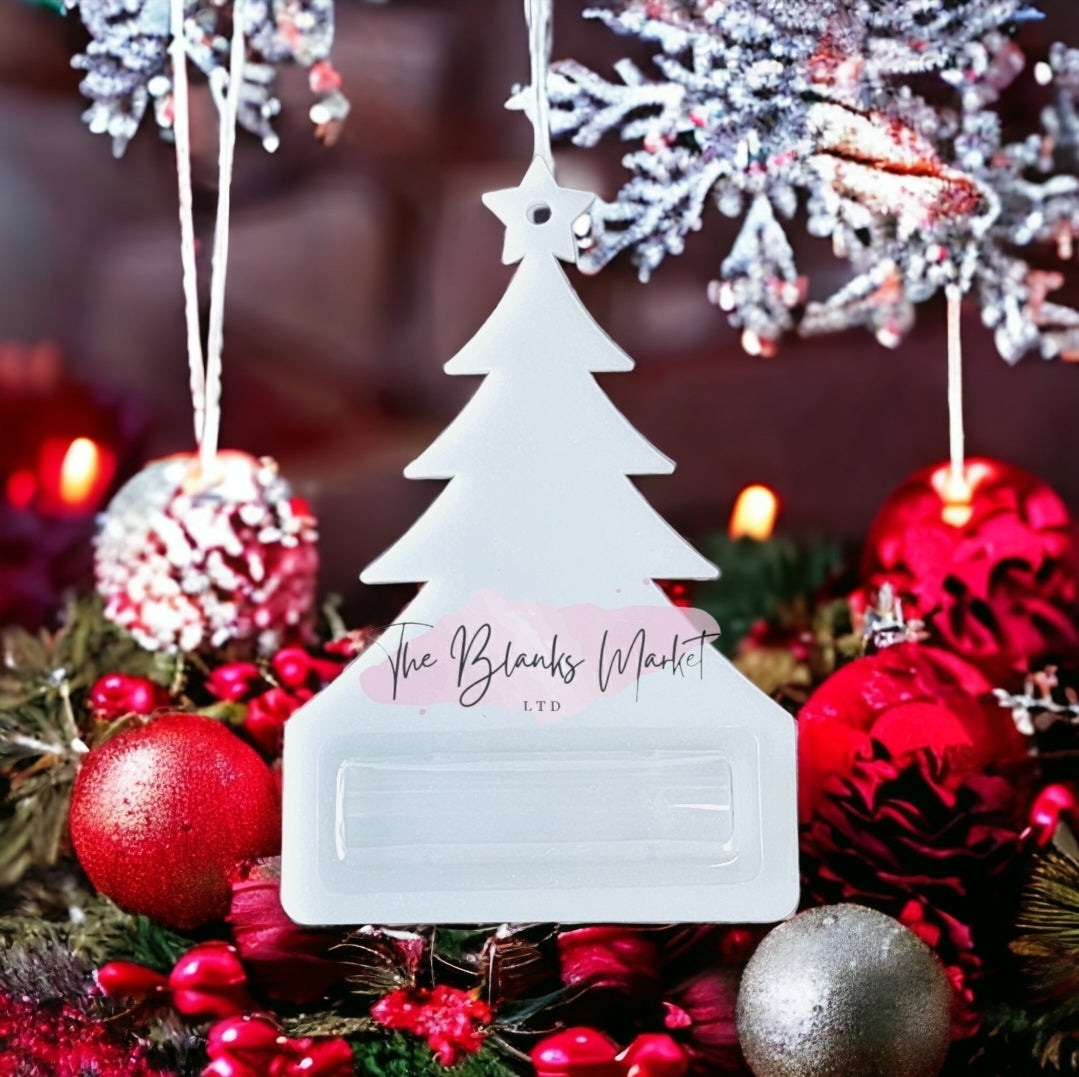 Acrylic christmas tree money holder