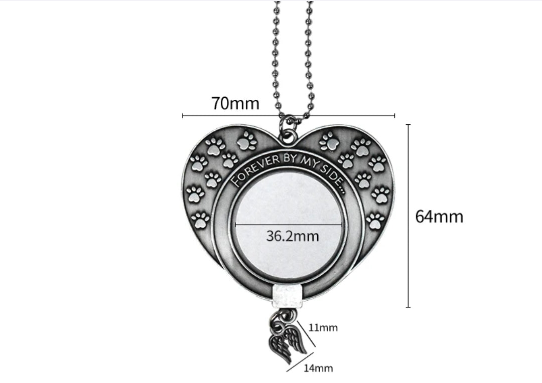 Sublimation Pet Memorial Heart Ornaments