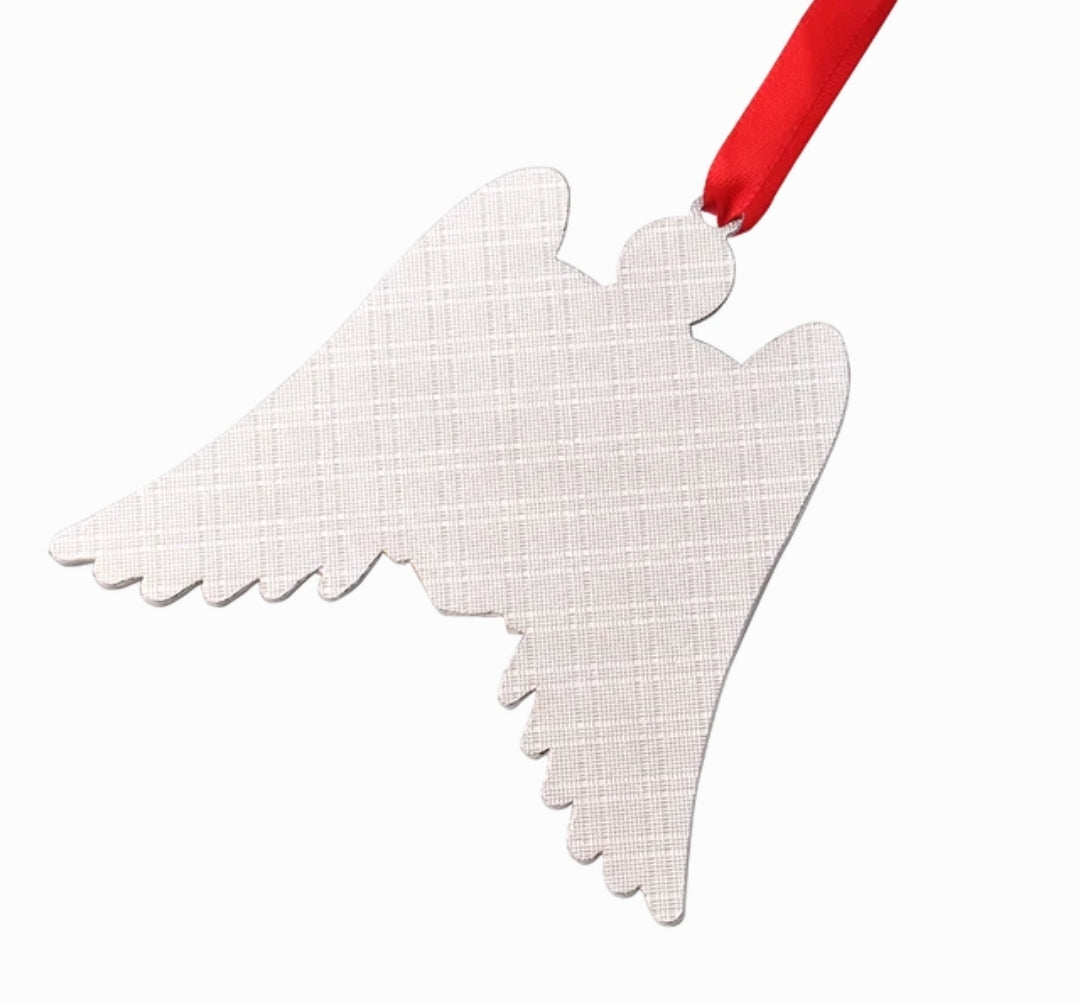 Sublimation glittery Angel Wings Car Ornament