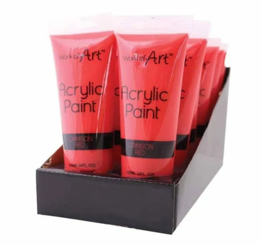 Crimson Red Acrylic Paint 120ml