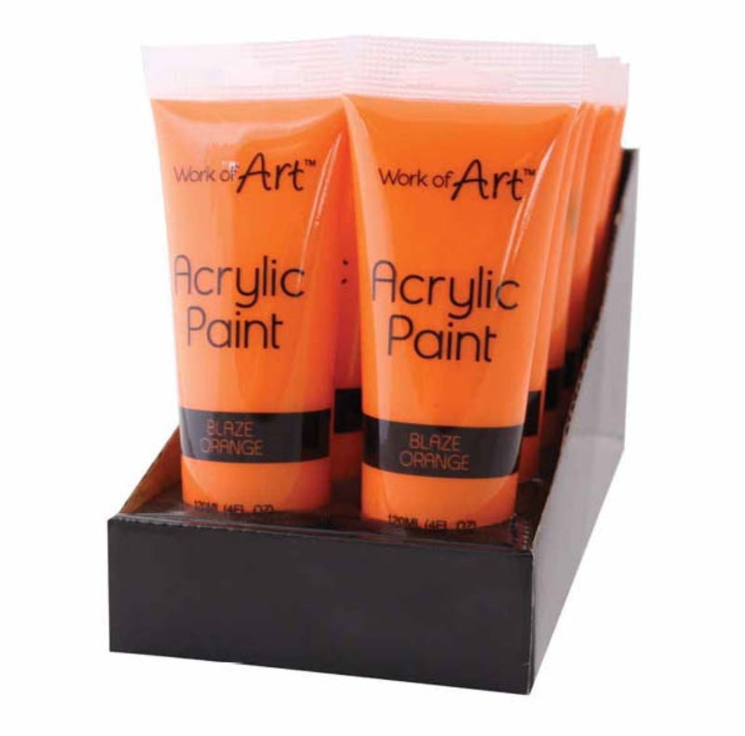 Orange acrylic paint 120ml