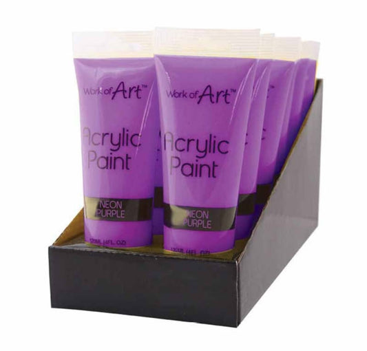 Neon Purple Acrylic Paint 120ml