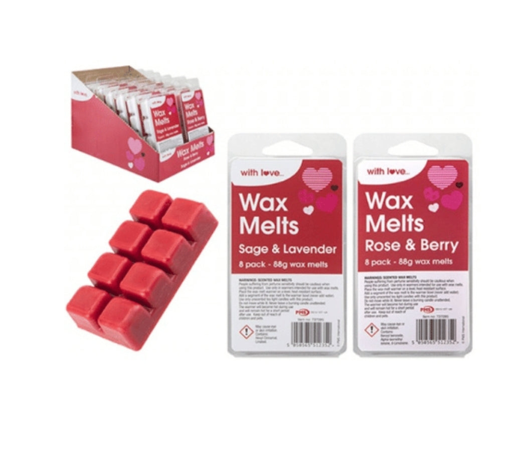 WITH LOVE SCENTED WAX MELTS 8 PACK