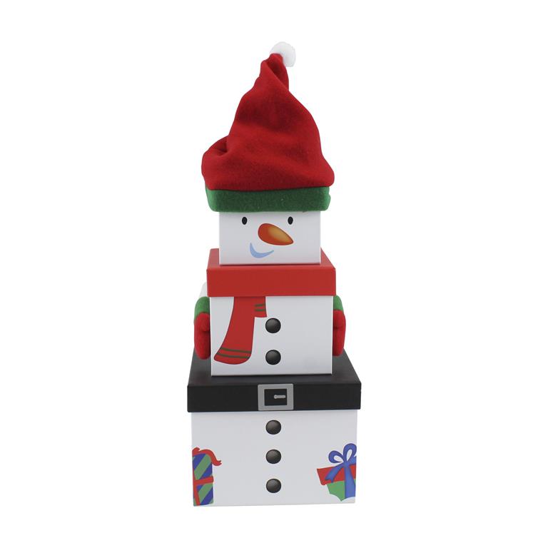 Plush Gift Box Set 3 Piece - Traditional Snowman – The Blanks Market LTD