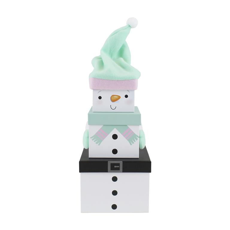 Plush Gift Box Set 3 Piece - Snowman