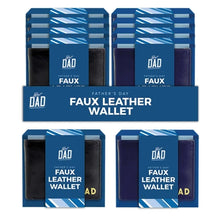 Load image into Gallery viewer, Faux Leather Fathers Day Wallets
