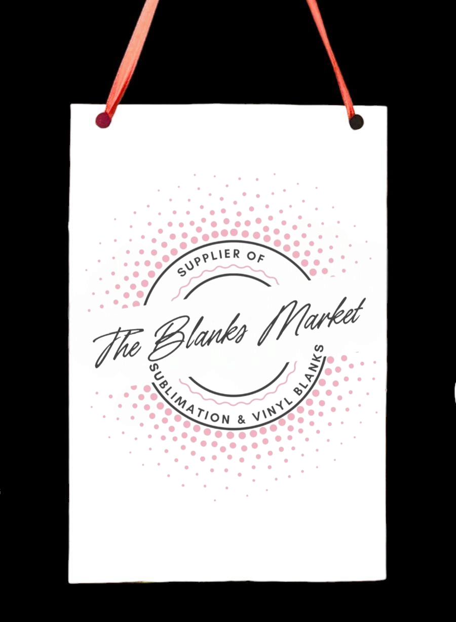 Hanging acrylic sign blank