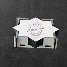 Load image into Gallery viewer, 5 star coasters and box
