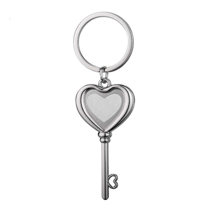 Sublimation key to my heart keychain