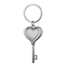 Load image into Gallery viewer, Sublimation key to my heart keychain
