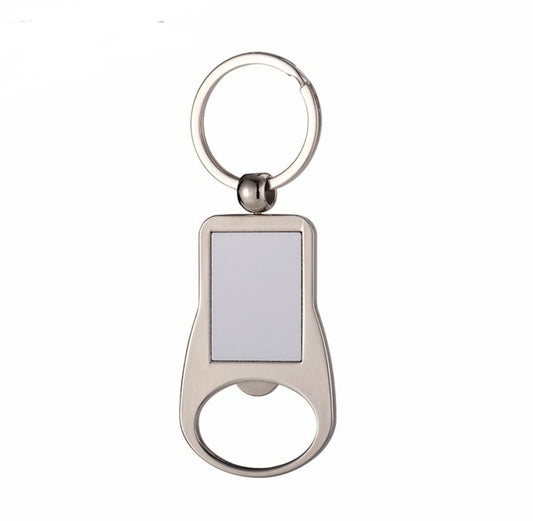 Sublimation metal bottle opener keyring