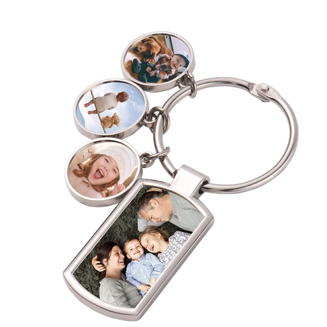 3 charm Sublimation keyring