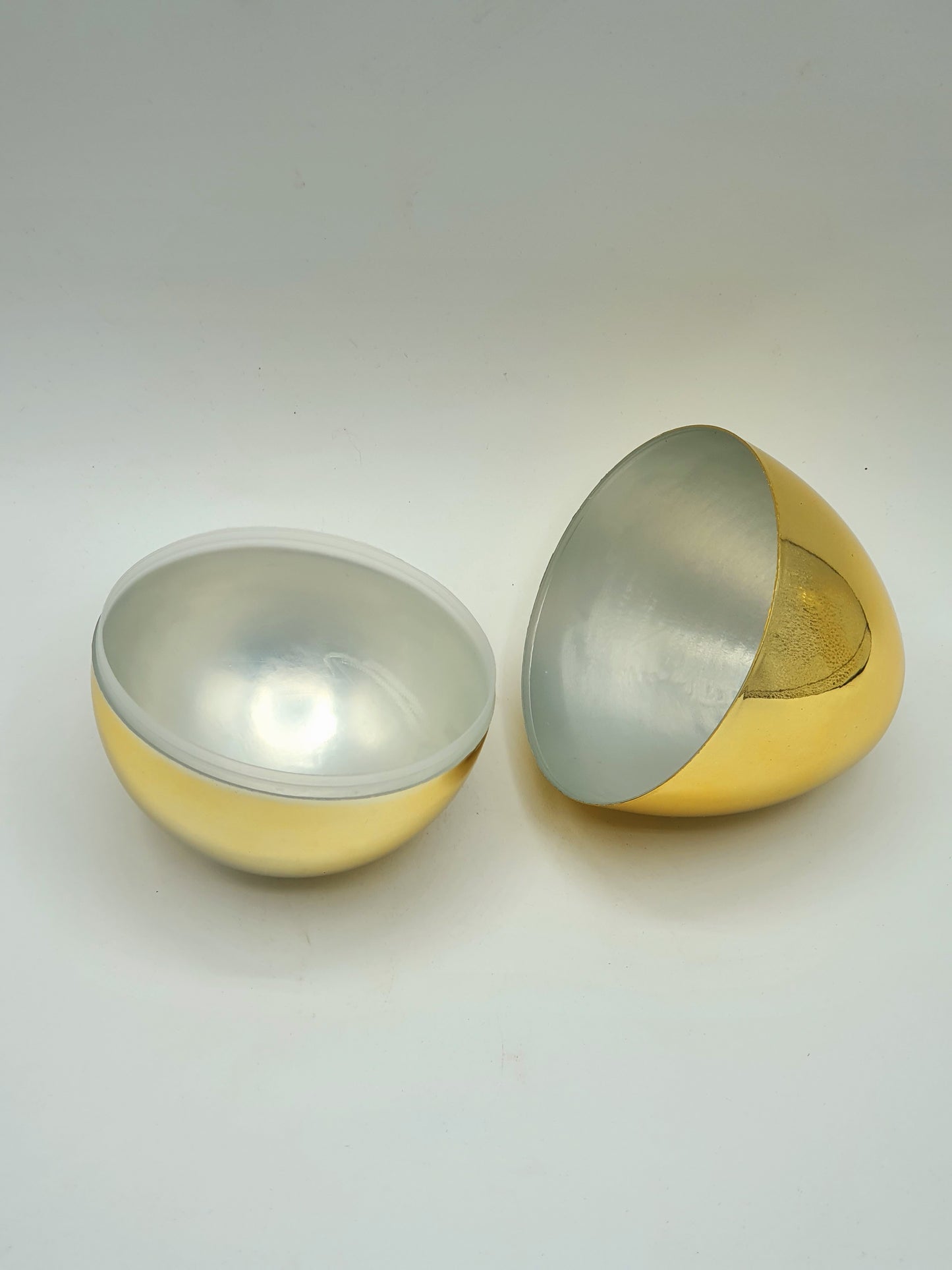 Large easter gold refillable egg