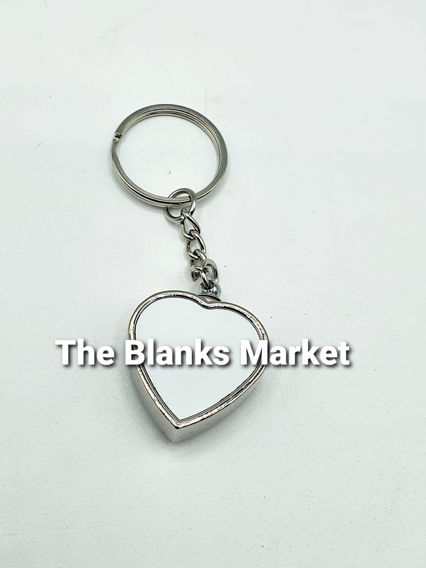 Heart ashes sublimation keychain