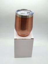 Load image into Gallery viewer, Metalic Copper 12oz Double Wall Thermos Cup Mug
