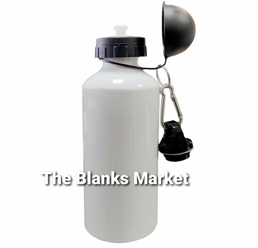 Sublimation aluminium water bottle 600ml black lid