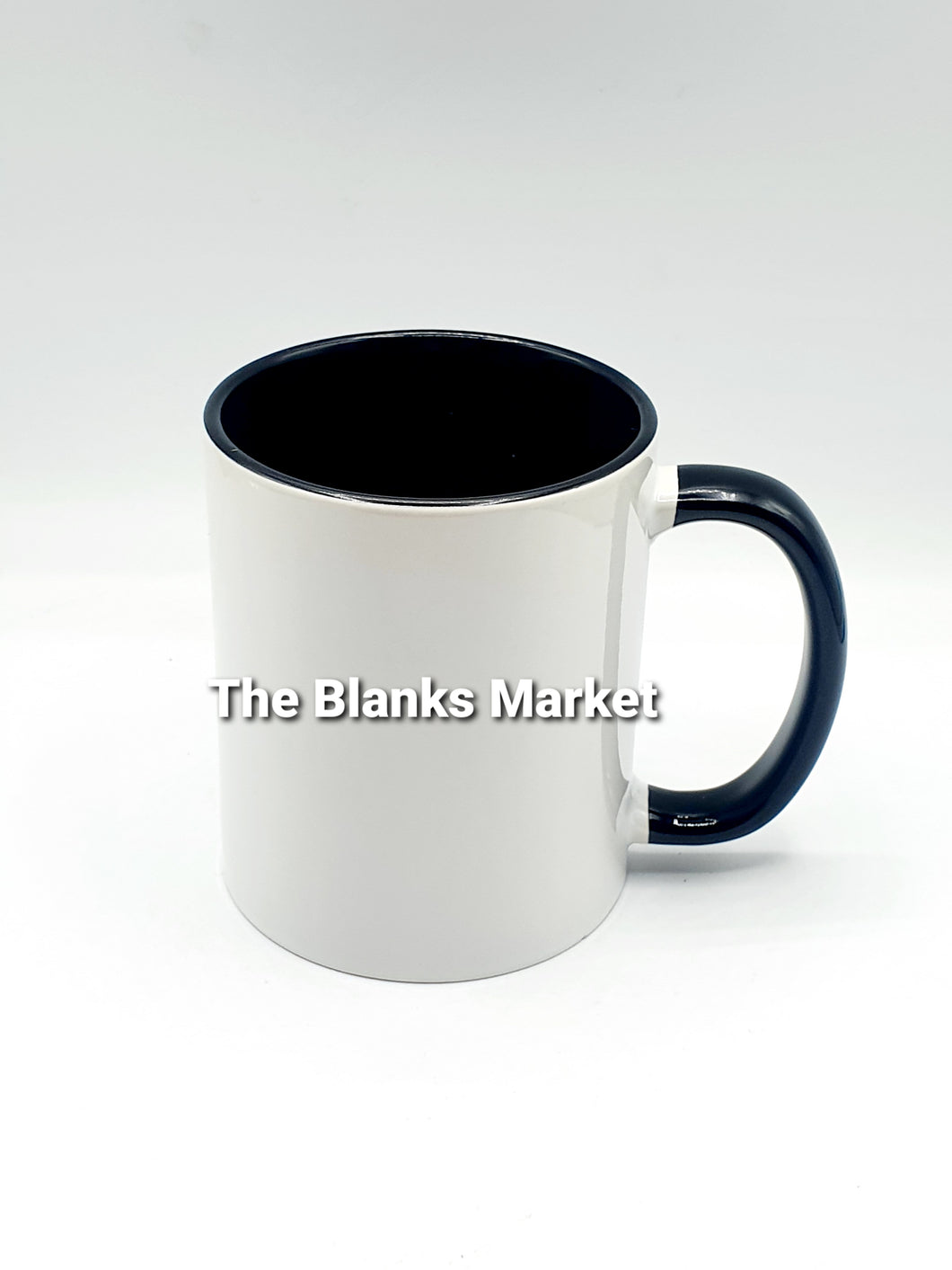 11oz mug with black handle and inner