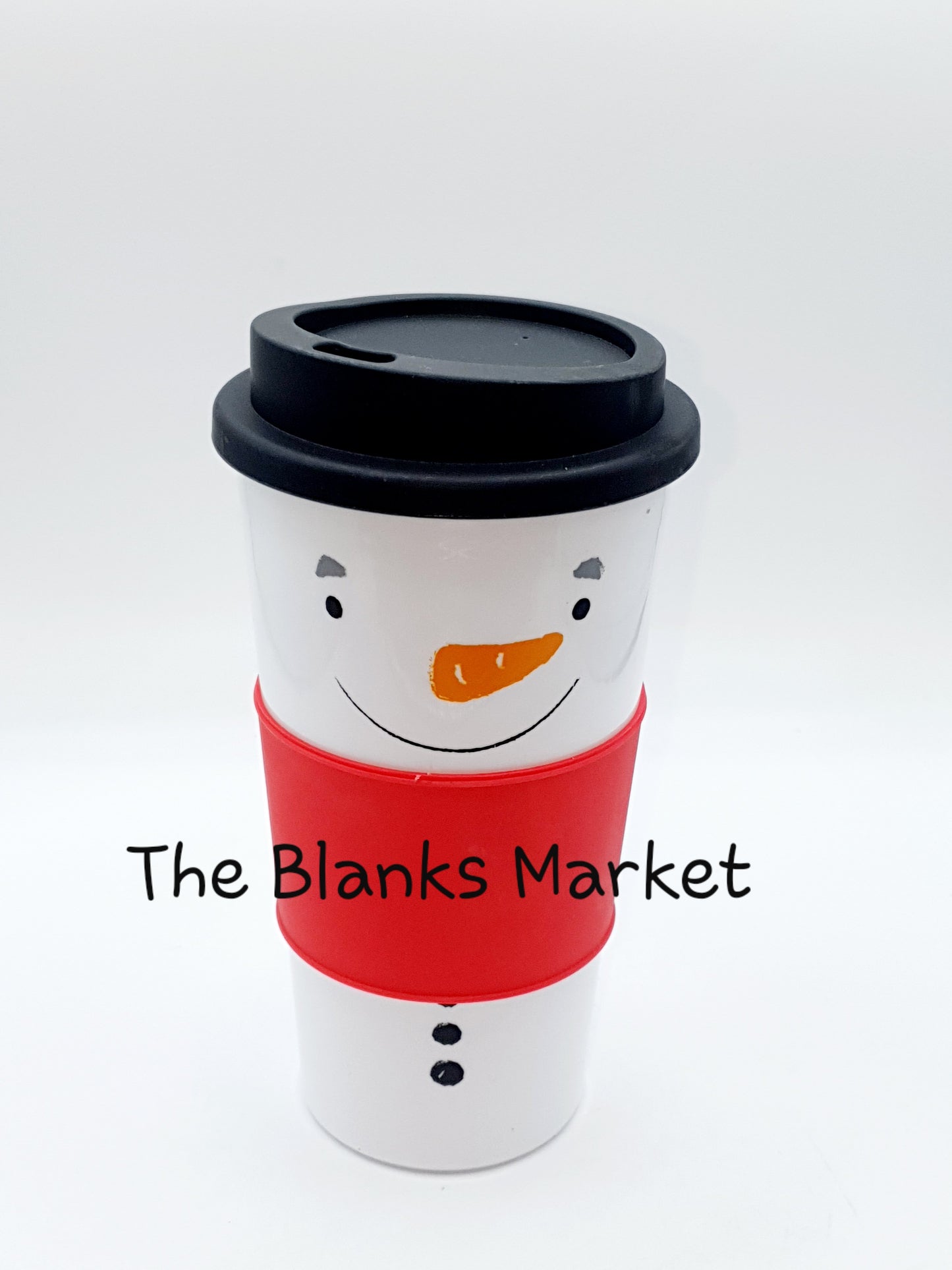 CHRISTMAS DESIGN REUSABLE SCREW TOP TRAVEL CUP
