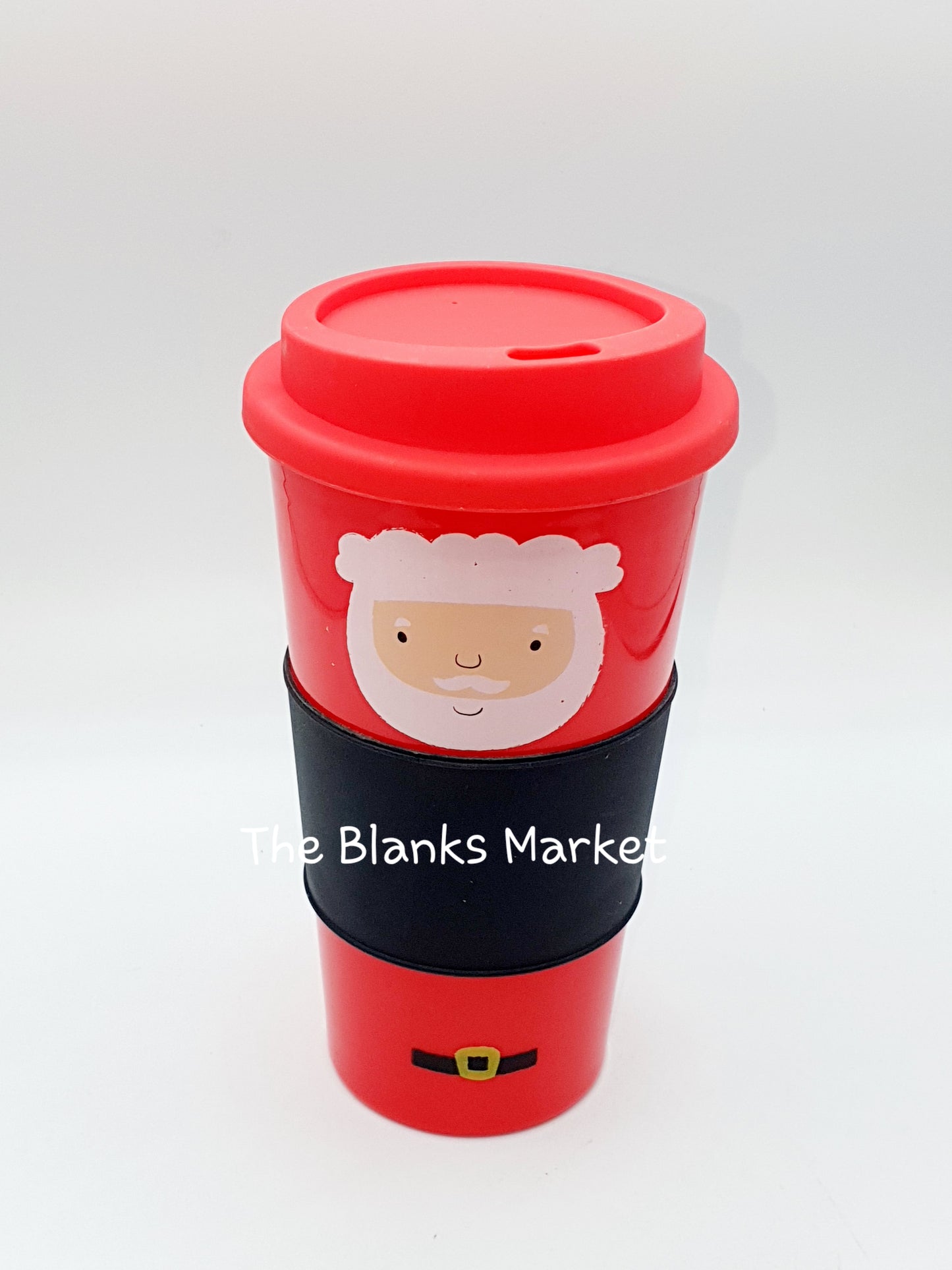 CHRISTMAS DESIGN REUSABLE SCREW TOP TRAVEL CUP