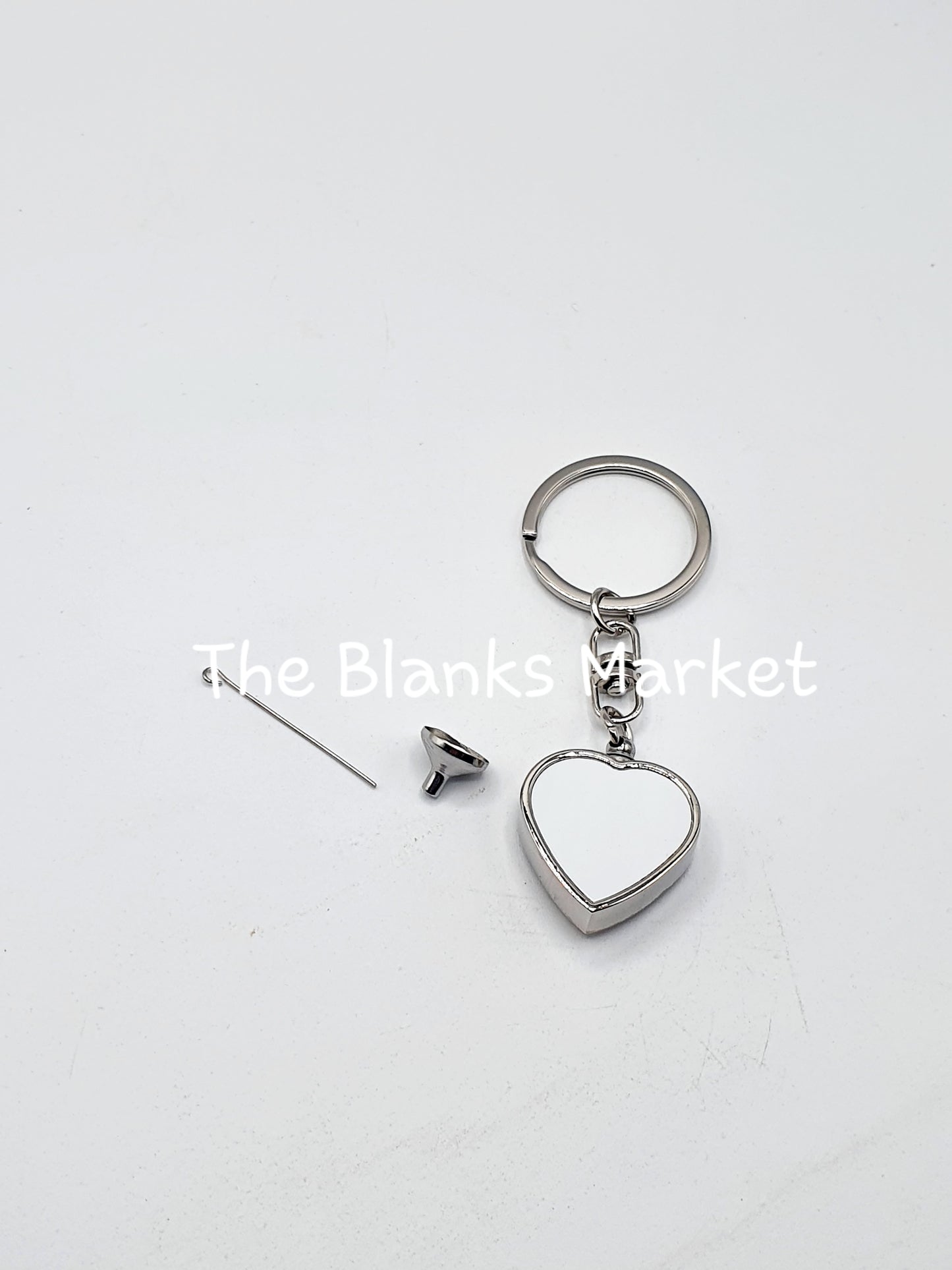 Heart ashes sublimation keychain