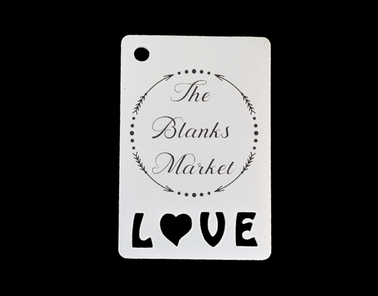 Love acrylic keyring
